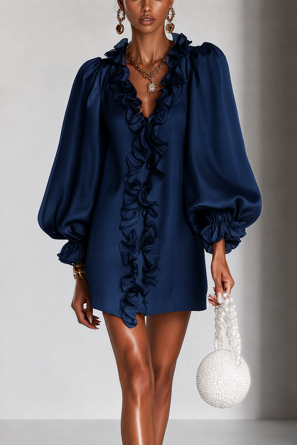 Amarina - Minivestido brillante