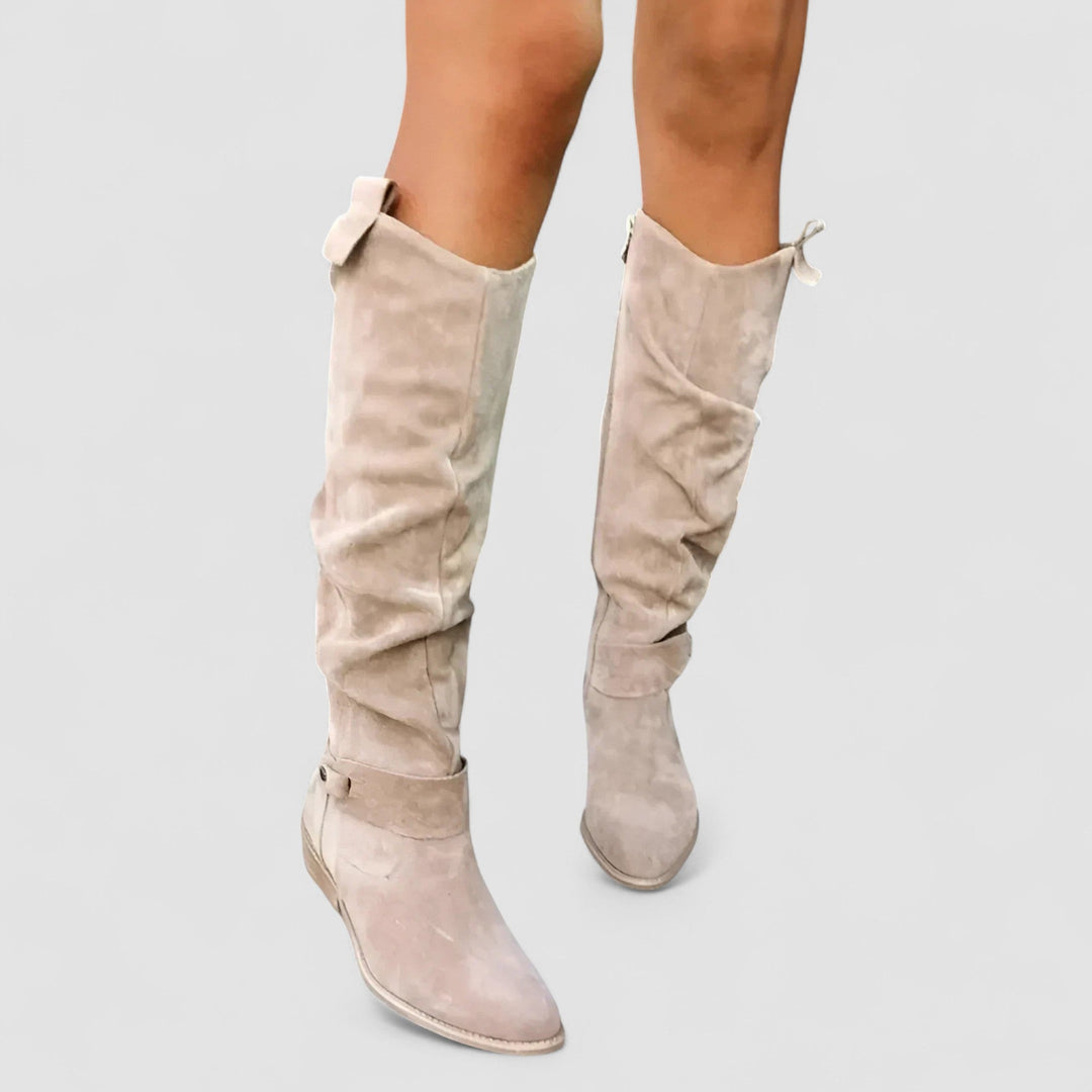 Mirellora - Botas cowboy de ajuste cómodo