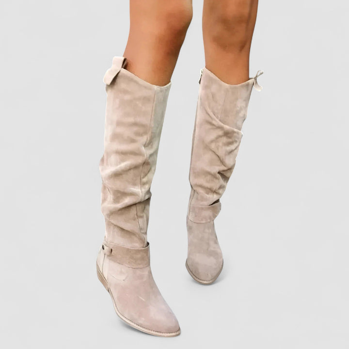 Mirellora - Botas cowboy de ajuste cómodo