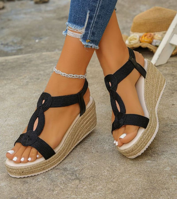 Damarisse - Sandalias de cuña premium