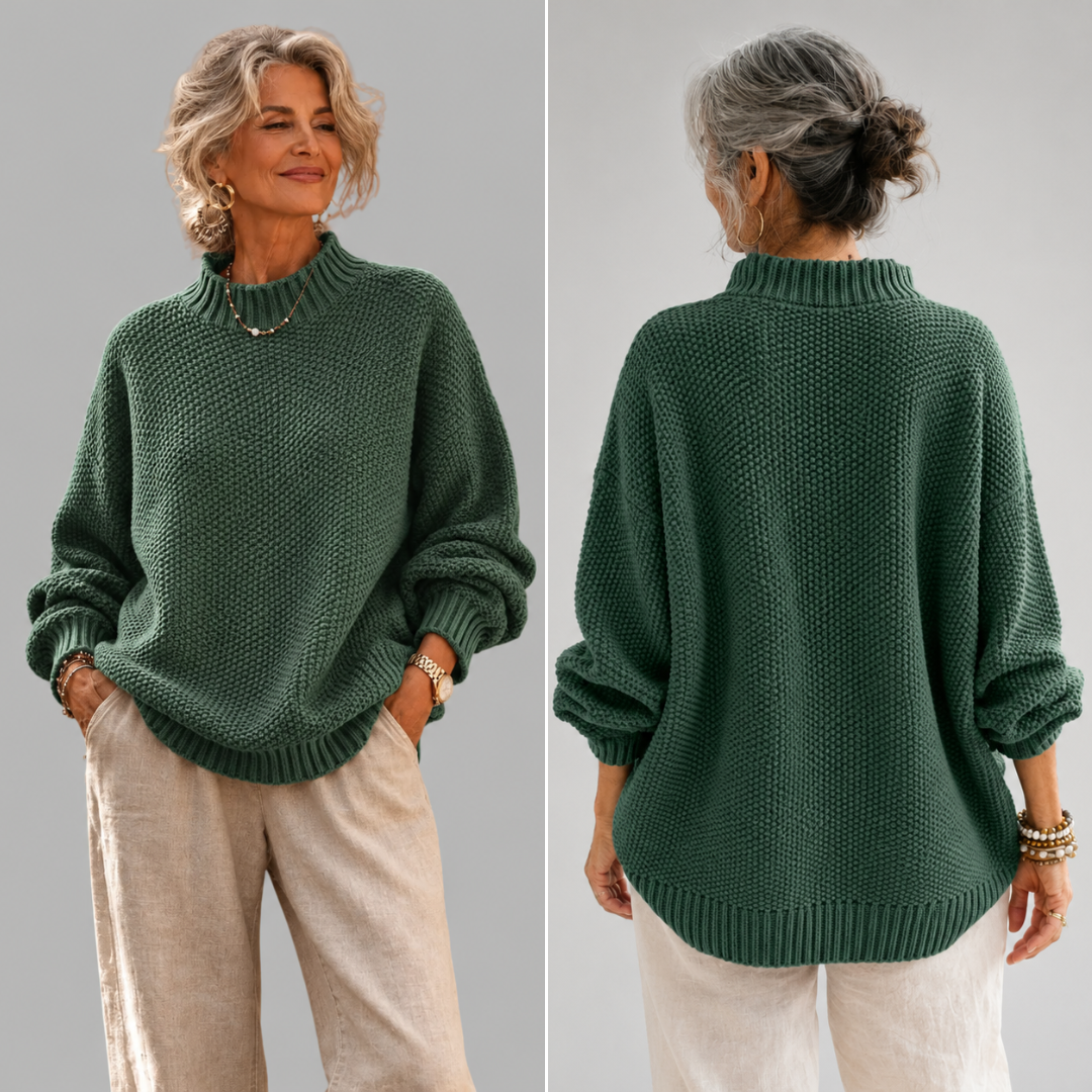 Oriane - Jersey texturizado de cuello perkins