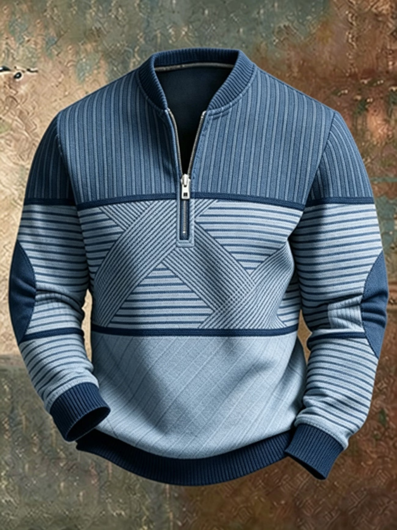 Gaelvick - Jersey de cuello polo con diseño en contraste