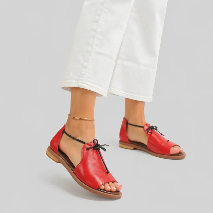 Oriessia - Sandalias con cordones premium