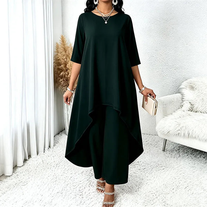 Laurivelle - Vestido largo de tallas grandes con tacto suave