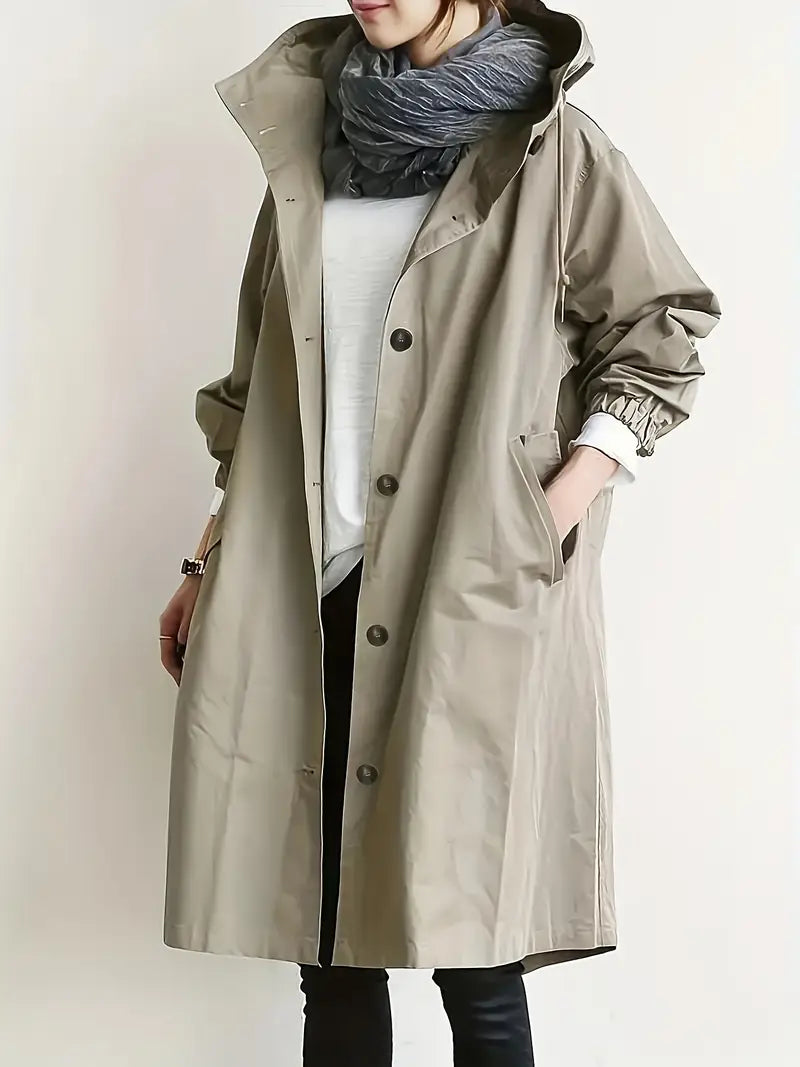 Lyonesse - Gabardina oversize resistente al agua