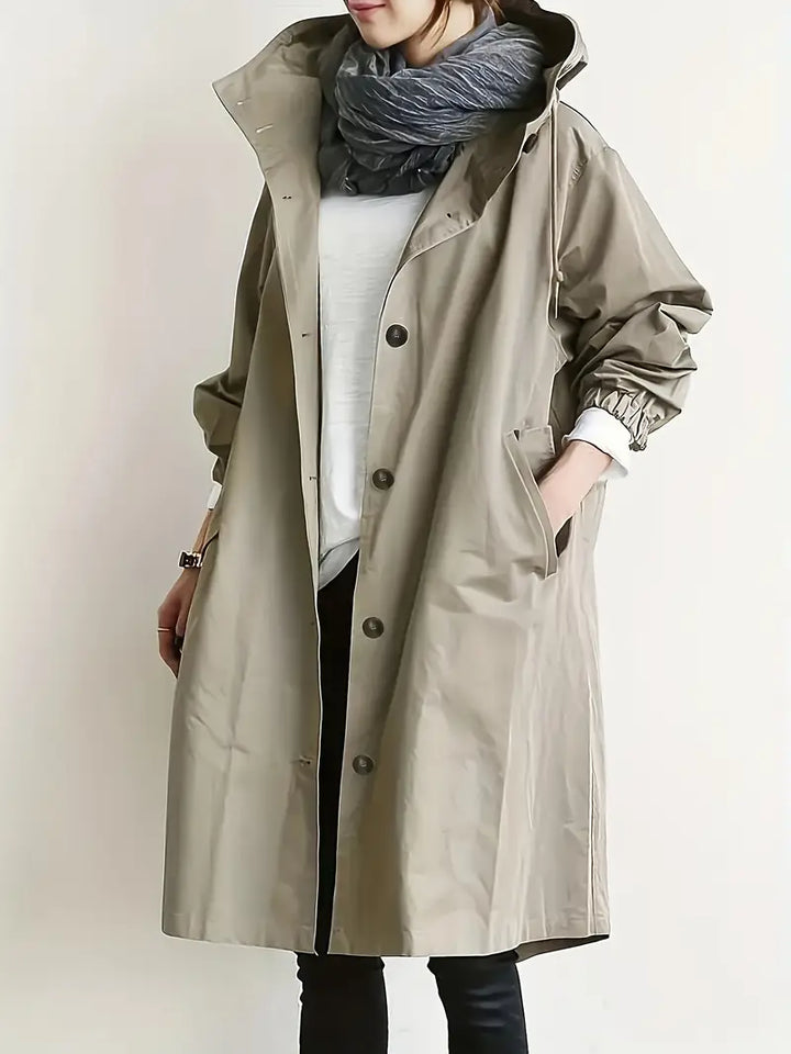 Lyonesse - Gabardina oversize resistente al agua