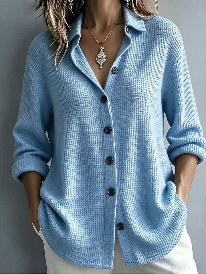 Imelda - Blusa de manga larga de tacto suave