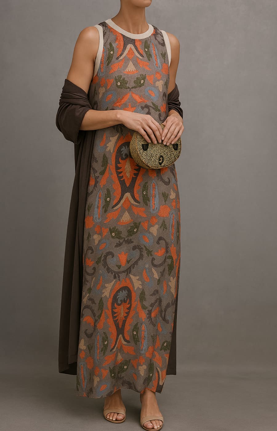 Arlisse - Conjunto premium de dos piezas: vestido y chaleco