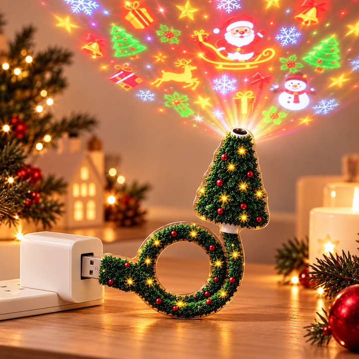 Festelle - Proyector LED para árbol de Navidad