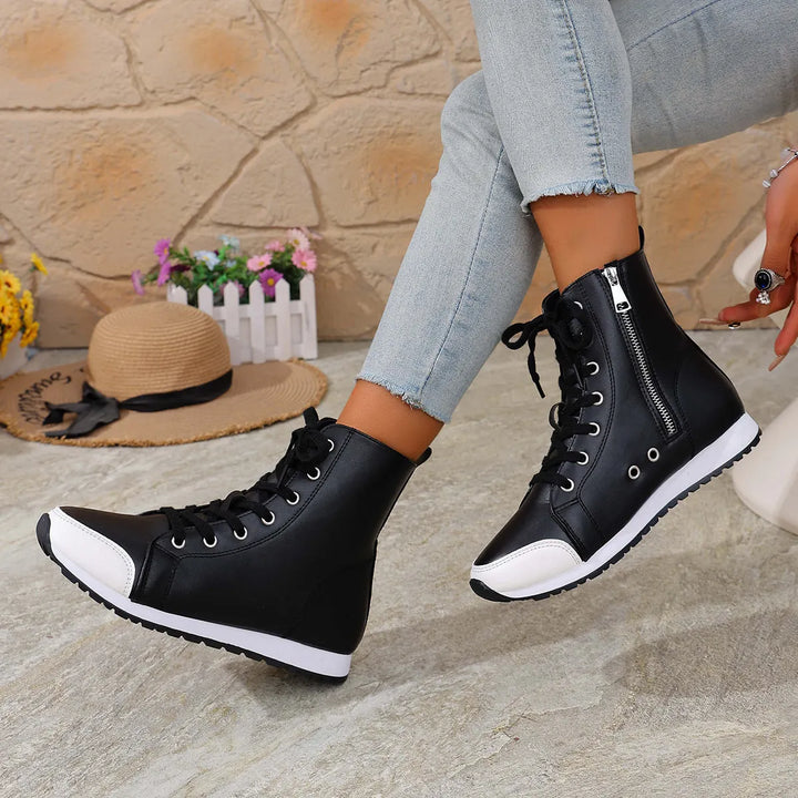 Deloriane - Botines de cordones casuales