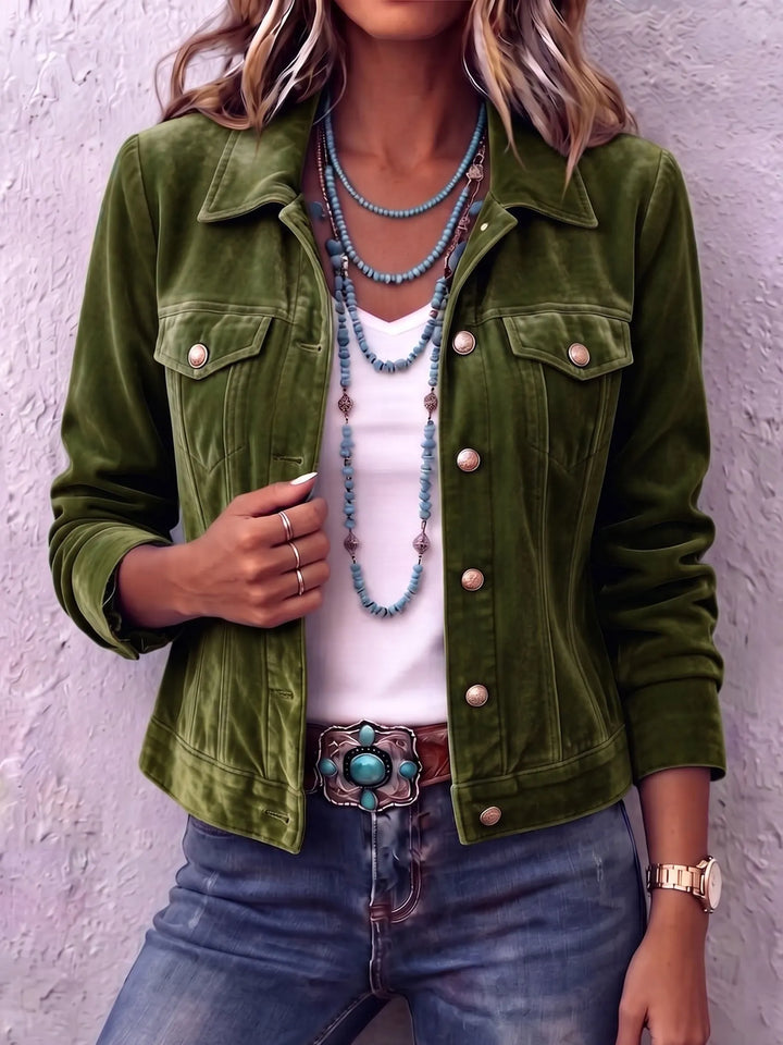 Amandria - Chaqueta abotonada con lavado vintage