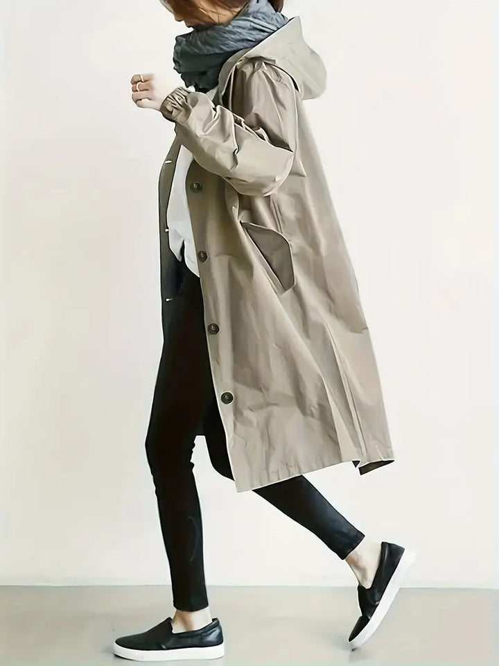 Lyonesse - Gabardina oversize resistente al agua
