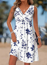 Tilly - Vestido evasé floral con nudo