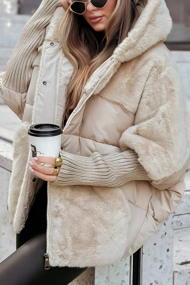 Audra - Chaqueta acolchada de invierno con capucha