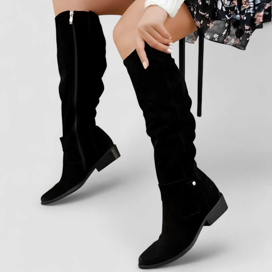 Mirellora - Botas cowboy de ajuste cómodo