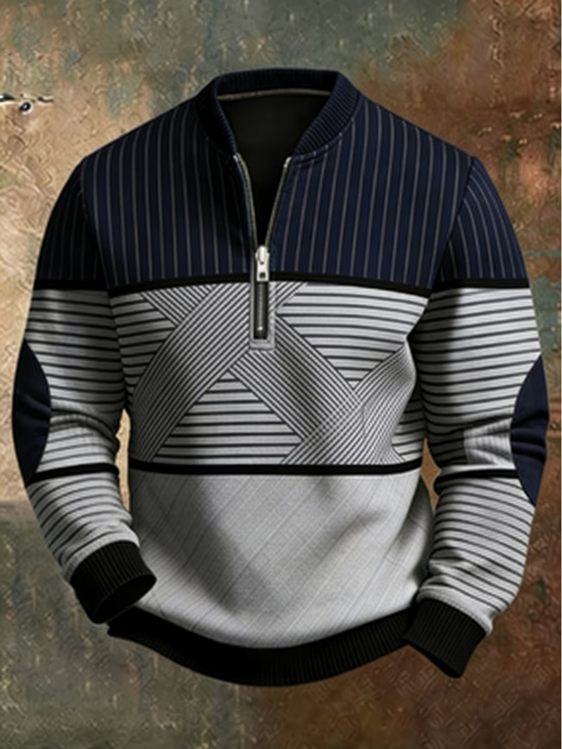 Gaelvick - Jersey de cuello polo con diseño en contraste