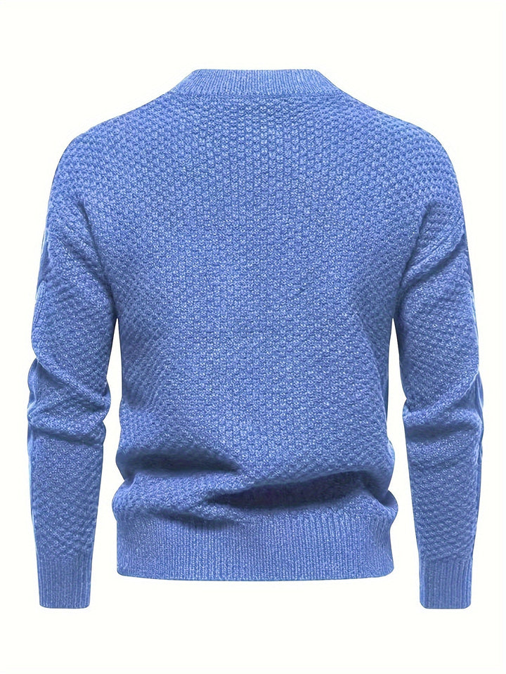 Kael - Jersey de cuello alto de punto trenzado