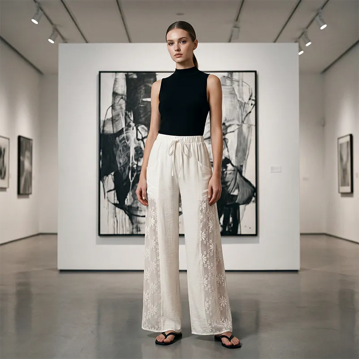 Carlotta - Pantalón ligero de encaje