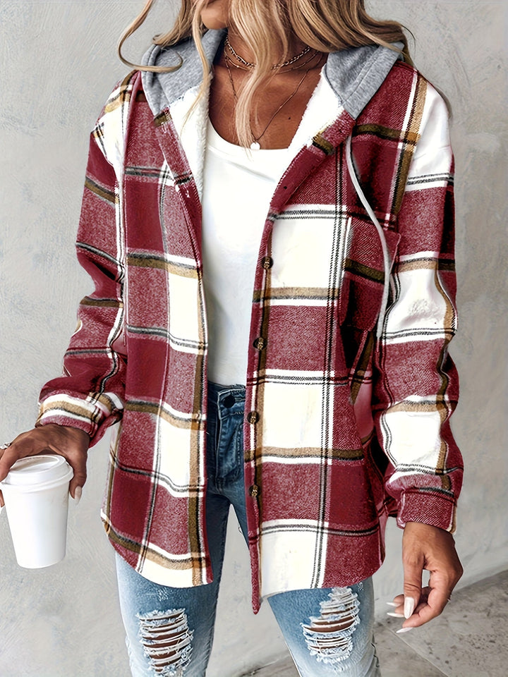 Genevessa - Chaqueta con capucha de tacto suave