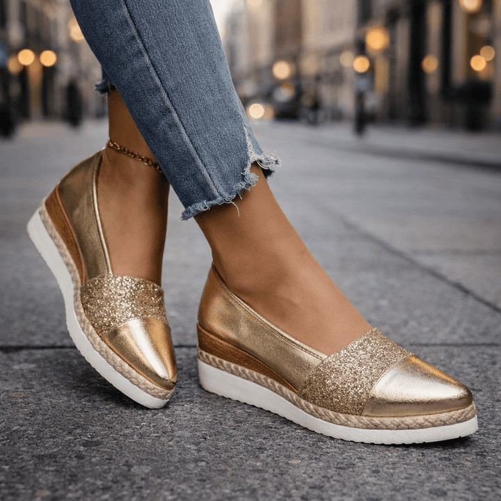 Kirsty - Zapatillas con cuña brillantes