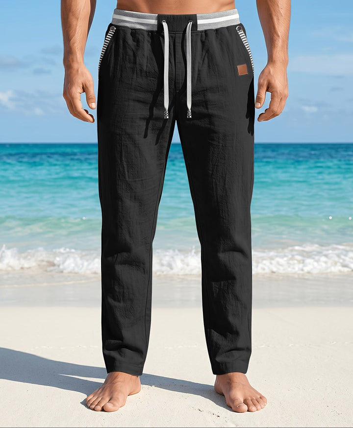 Branford - Pantalón de lino ligero