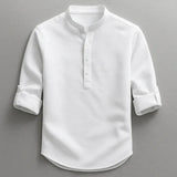 Jarvis - Camiseta Henley texturizada