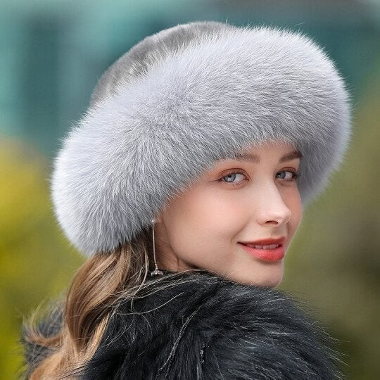 Olwen - Gorra de invierno de pelo sintético efecto peluche