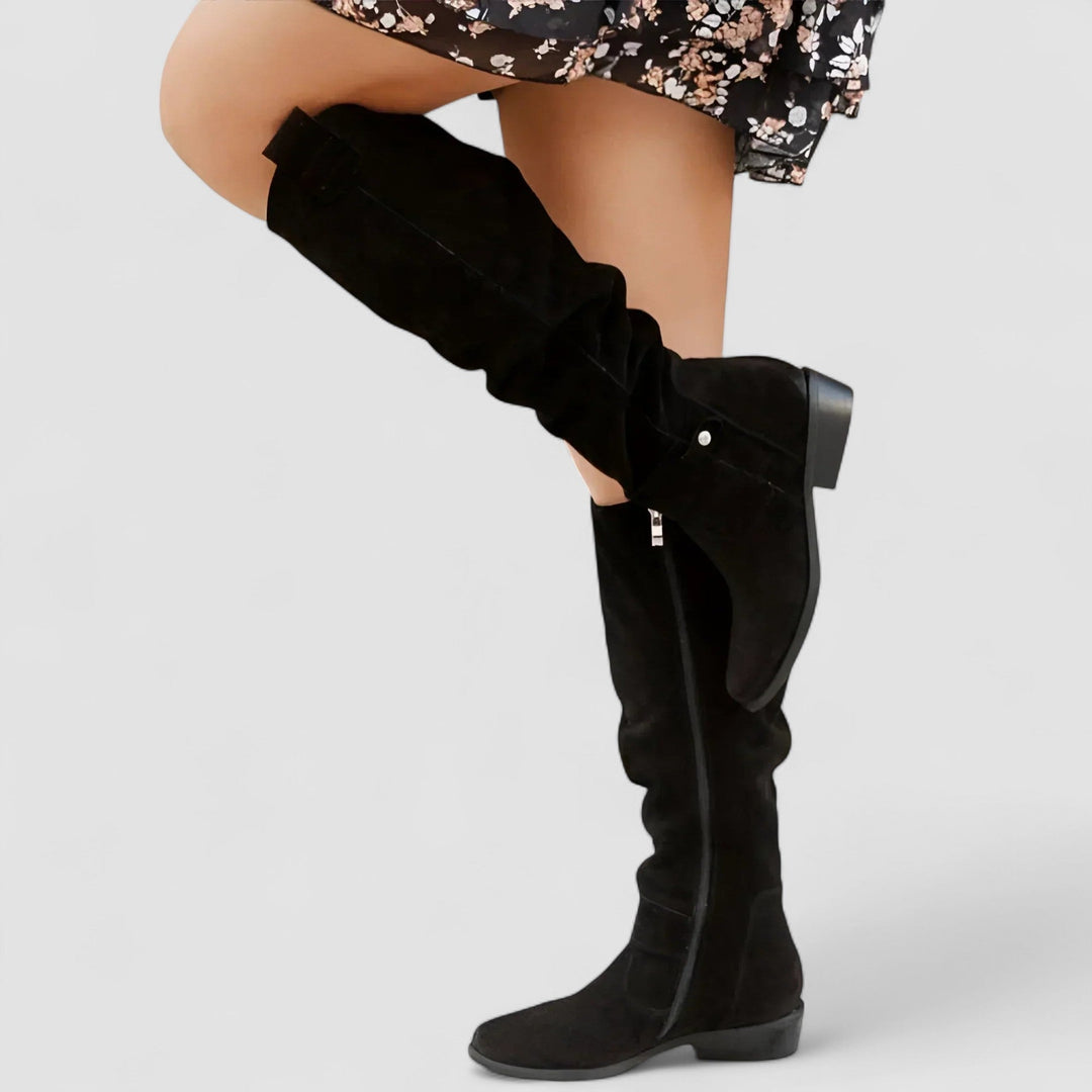 Mirellora - Botas cowboy de ajuste cómodo