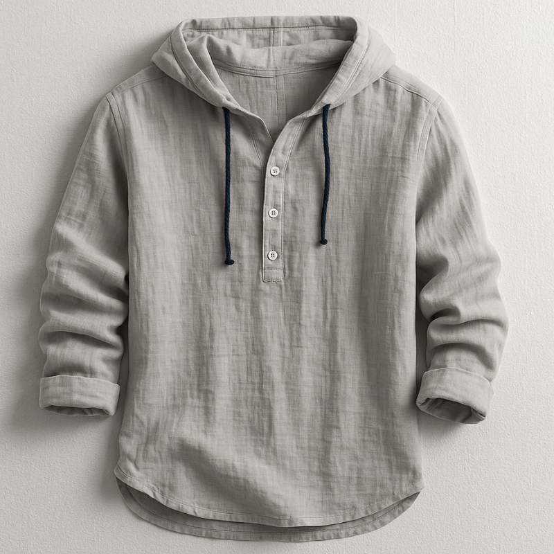 Daelor - Camisa con capucha de tacto suave