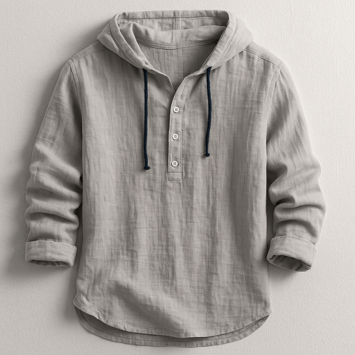 Daelor - Camisa con capucha de tacto suave