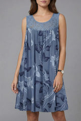 Ariadne - Vestido recto con un elegante estampado floral