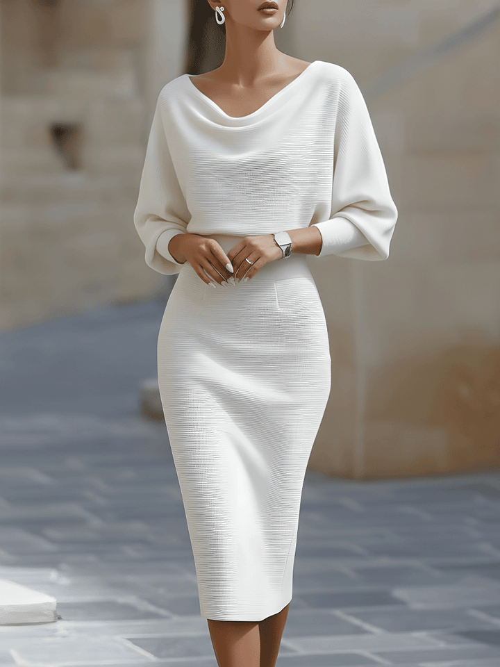 Bellisara - Vestido midi drapeado
