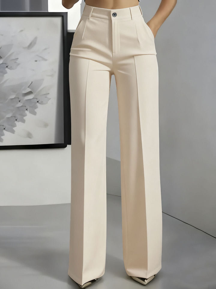 Adorisse - Pantalón sastre de pierna ancha y tiro alto