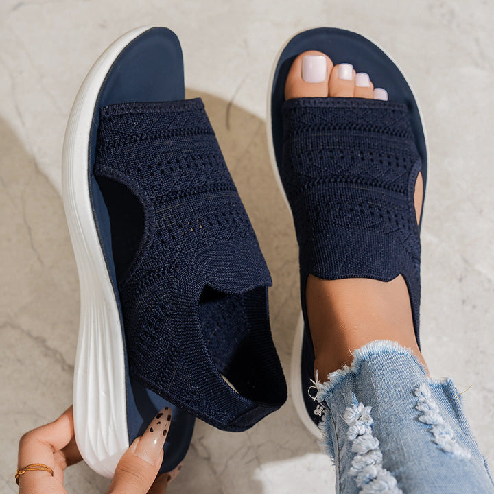 Aerin - Sandalias de plataforma acolchadas