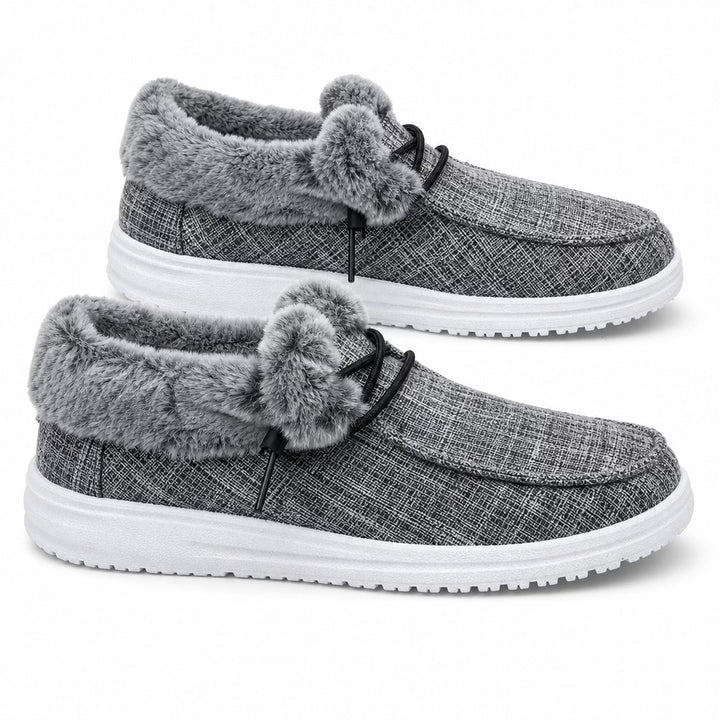 Aviva - Zapatos sin cordones con forro de piel sintética