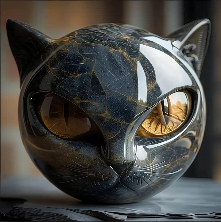 Bellanora - Ornamento escultórico en forma de cabeza de gato
