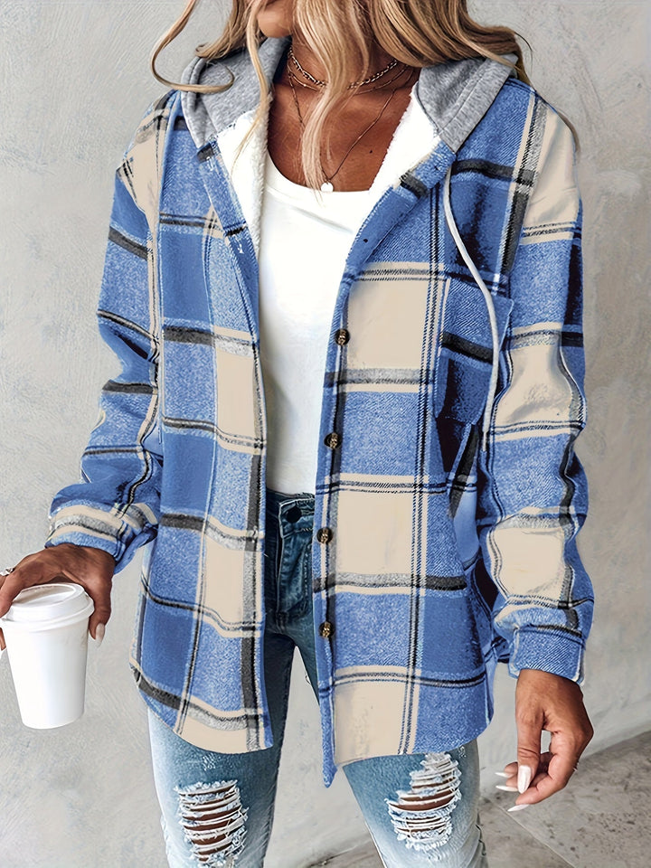 Genevessa - Chaqueta con capucha de tacto suave
