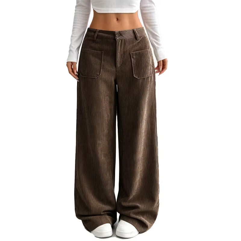 Eithne - Pantalón de pernera ancha de tacto suave