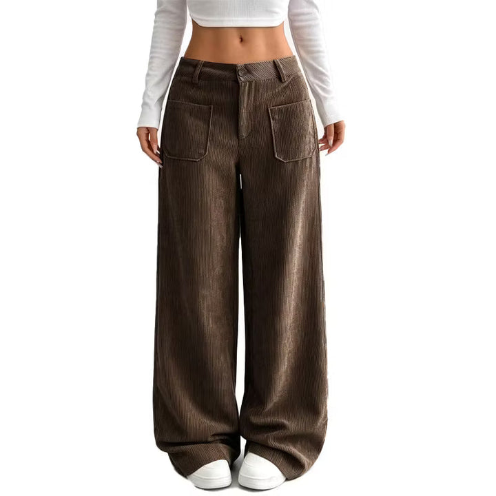 Eithne - Pantalón de pernera ancha de tacto suave