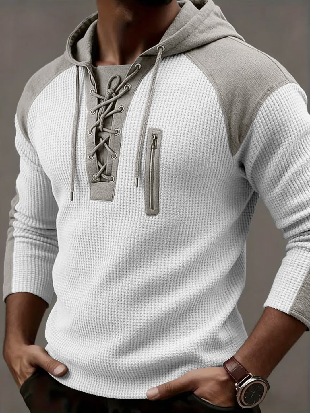 Ashcombe - Sudadera de canalé abrigada