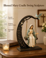 Calienne - Escultura de sobremesa de Nuestra Señora en columpio