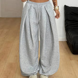 Annis - Pantalón de pierna ancha con cordón ajustable