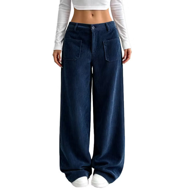 Eithne - Pantalón de pernera ancha de tacto suave