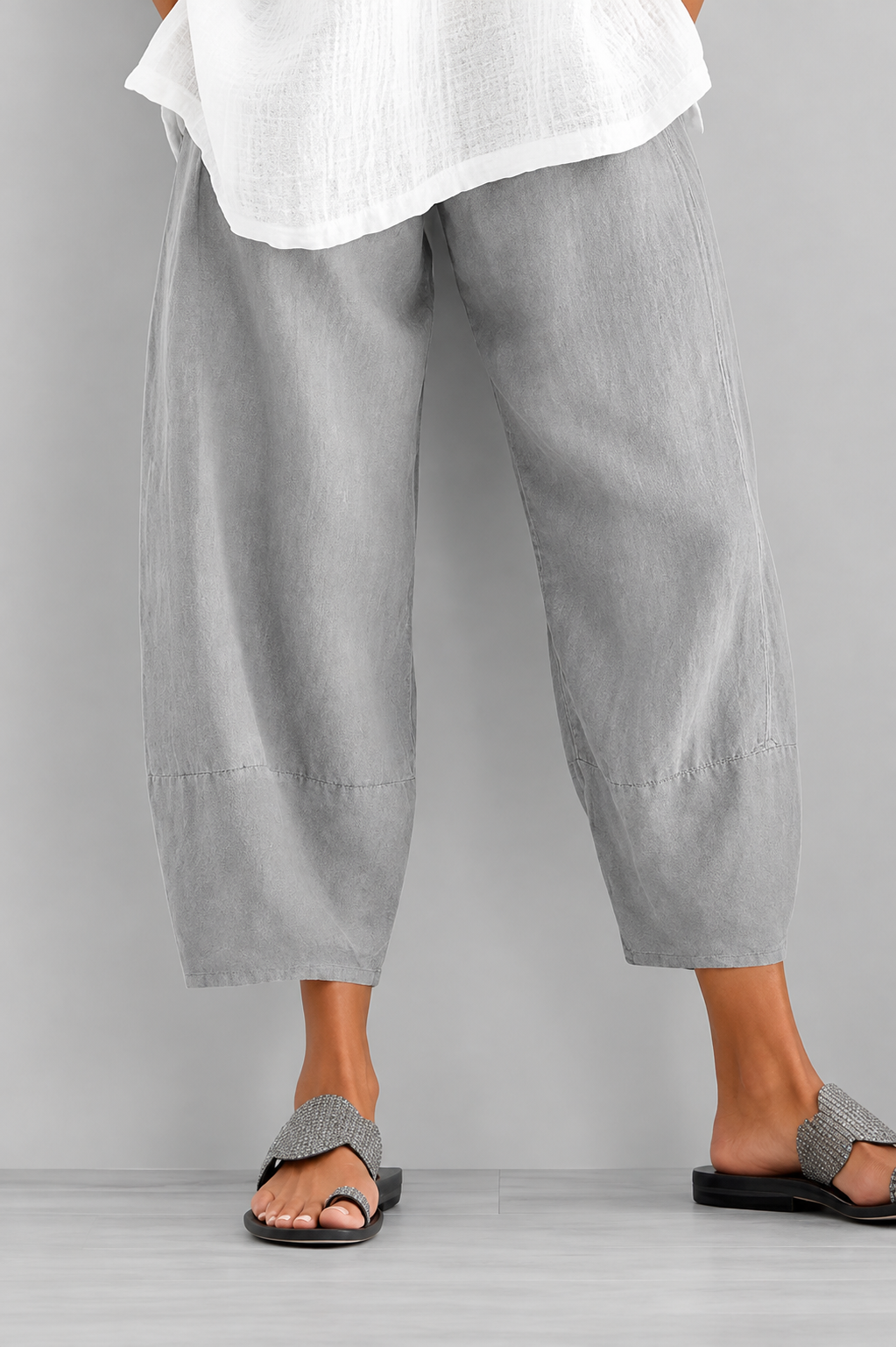 Eulorine - Pantalón de pernera ancha de tacto suave