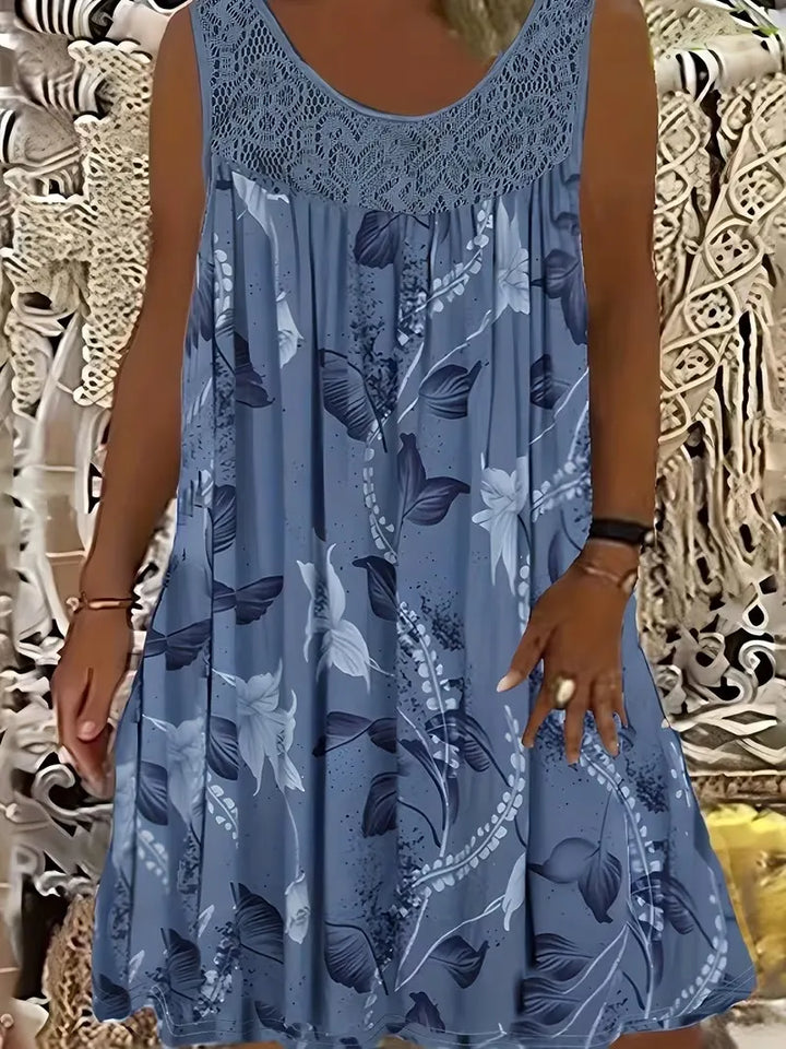 Ariadne - Vestido recto con un elegante estampado floral