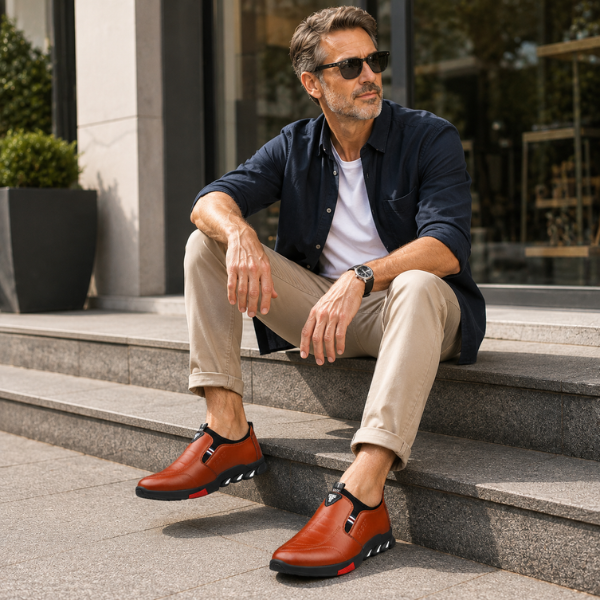 Saevan - Zapatos de vestir ligeros y antideslizantes de alta calidad