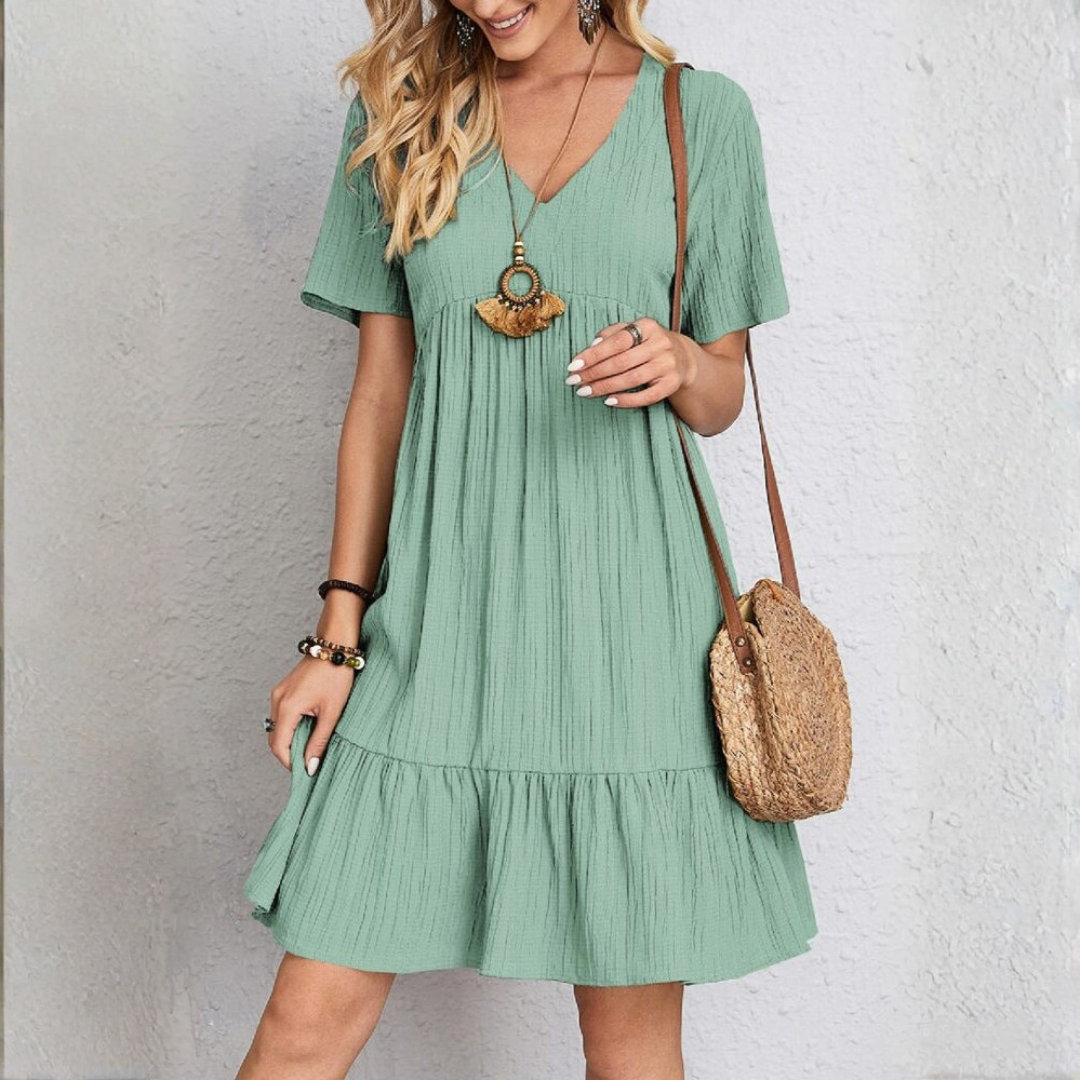 Alyssa - Vestido escultural con capas