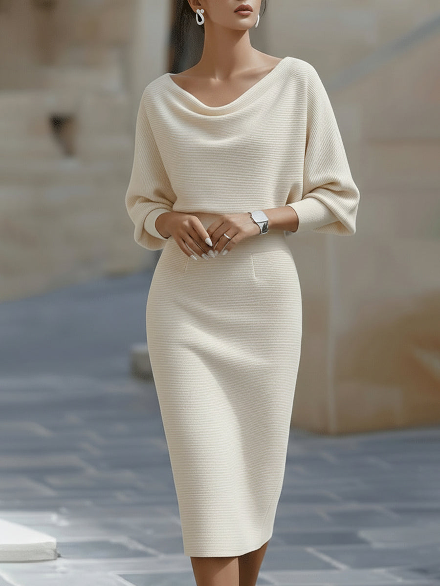 Bellisara - Vestido midi drapeado