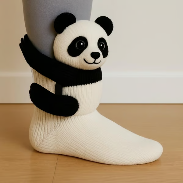 Chiara - Calcetines tejidos con estampado animal