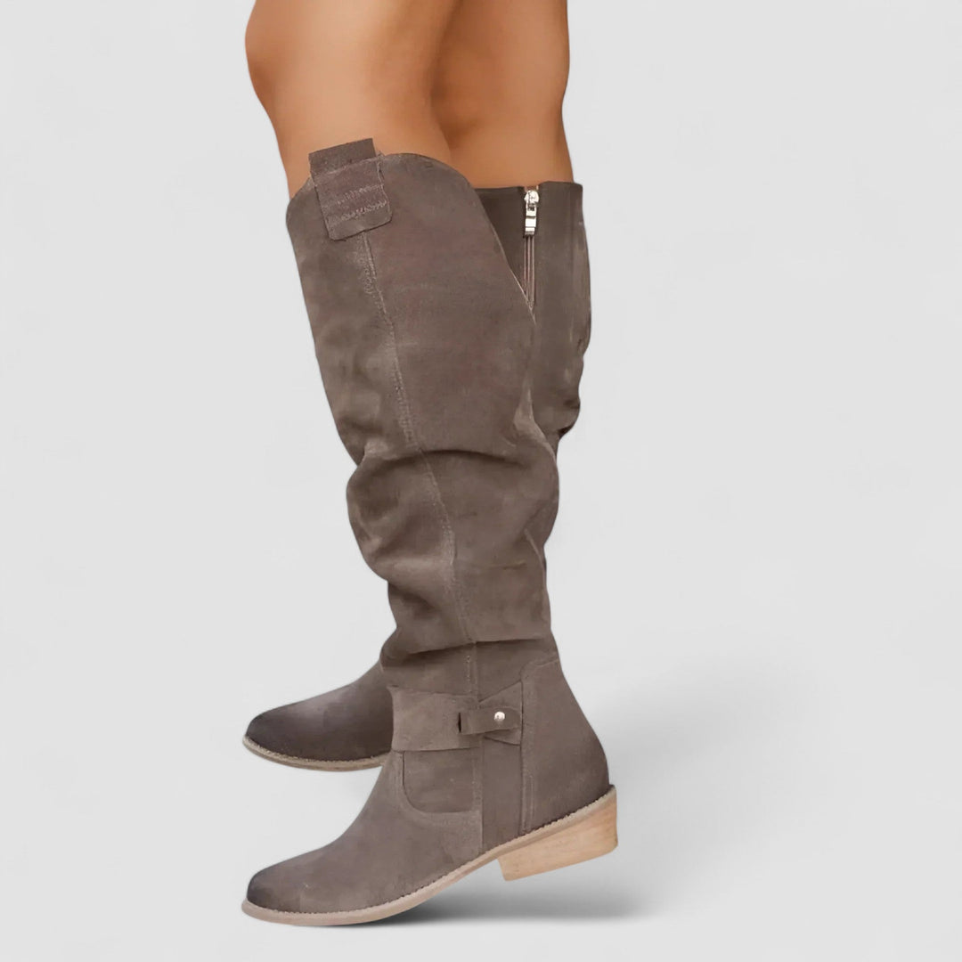 Mirellora - Botas cowboy de ajuste cómodo